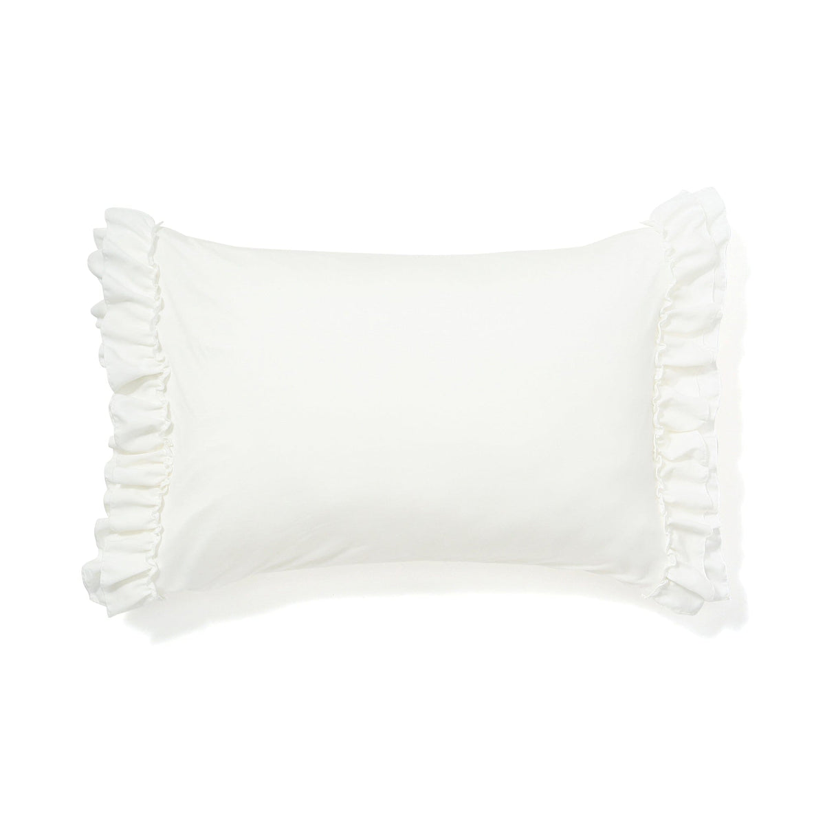 Fuwaro Cooling Pillow Cover Ruffle 700 X 500 White