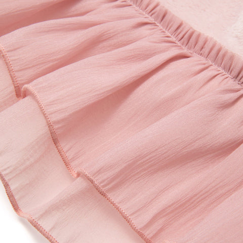 Smooth Frill Throw (Lap Blanket) 1500 X 800 Pink