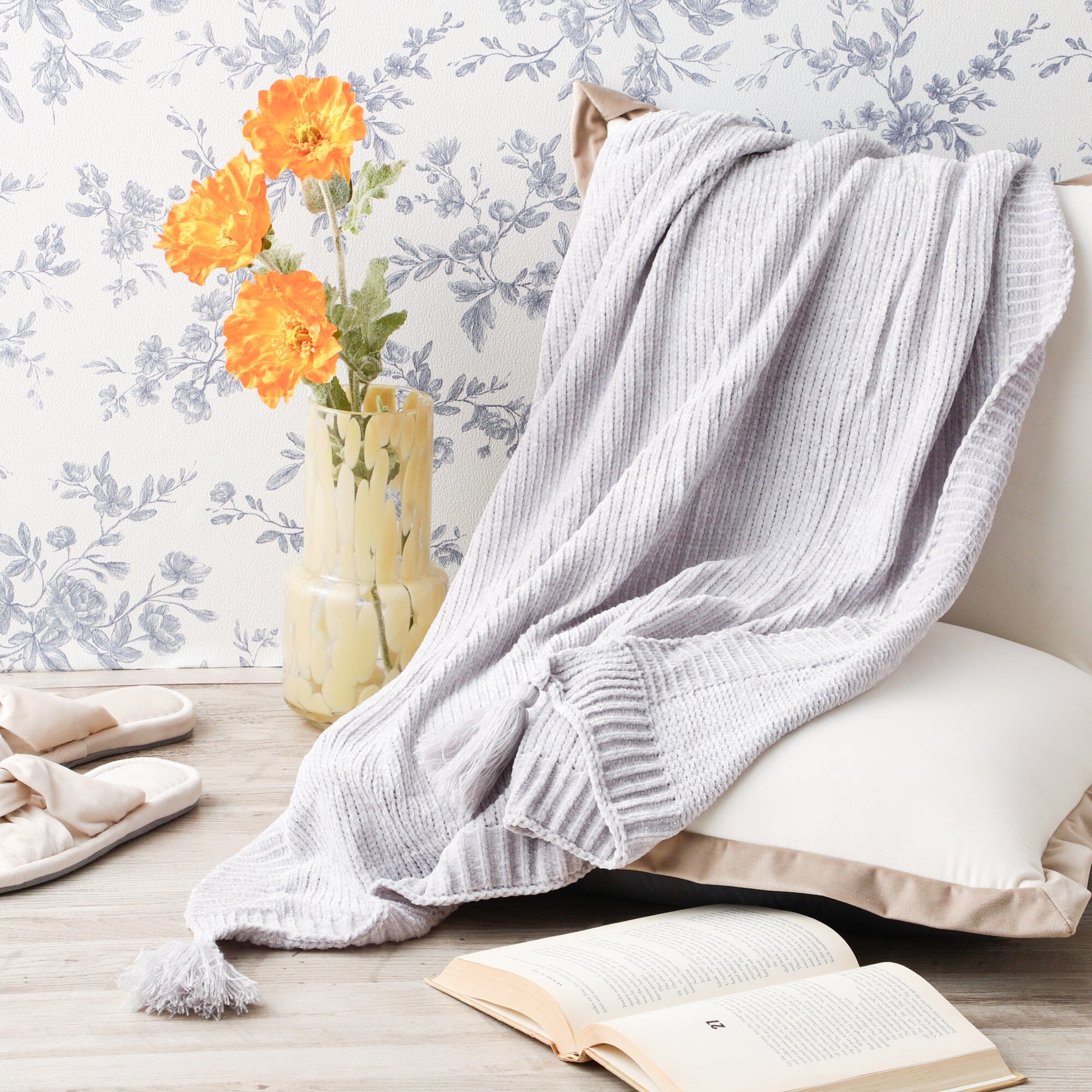 Shirley Throw (Knee Blanket) 1500 X 800 Grey