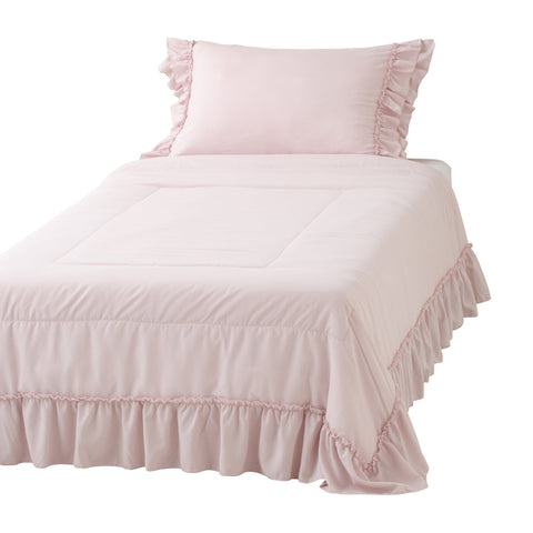Fuwaro Cooling Quilt Frill Double Pink