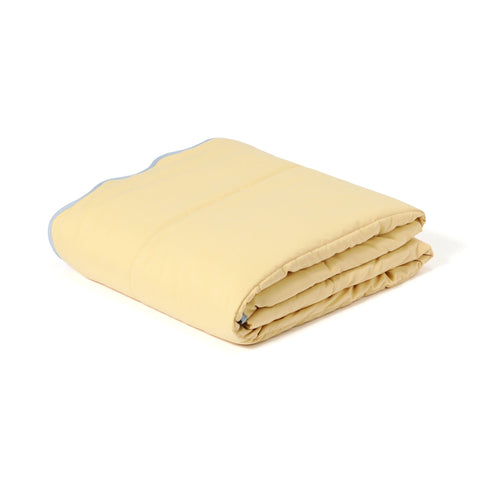 Fuwaro Cooling Quilt Bicolor Wave Single Yellow X Blue