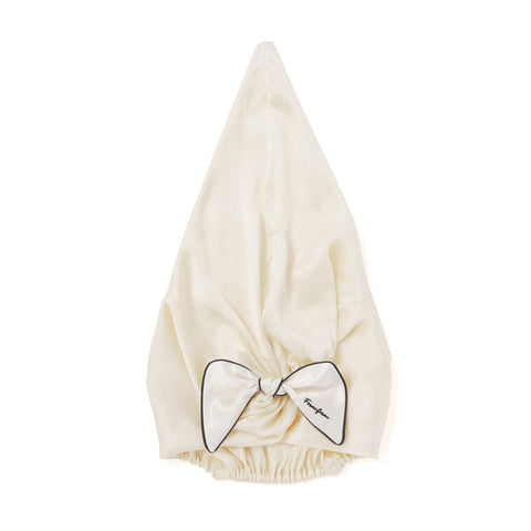 Silk Night Cap Long  Ivory