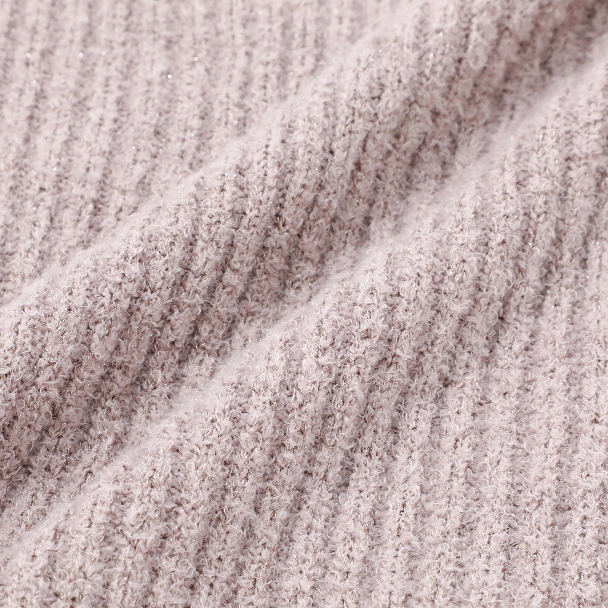 Moist Feather Knit Glitter Dress Pink