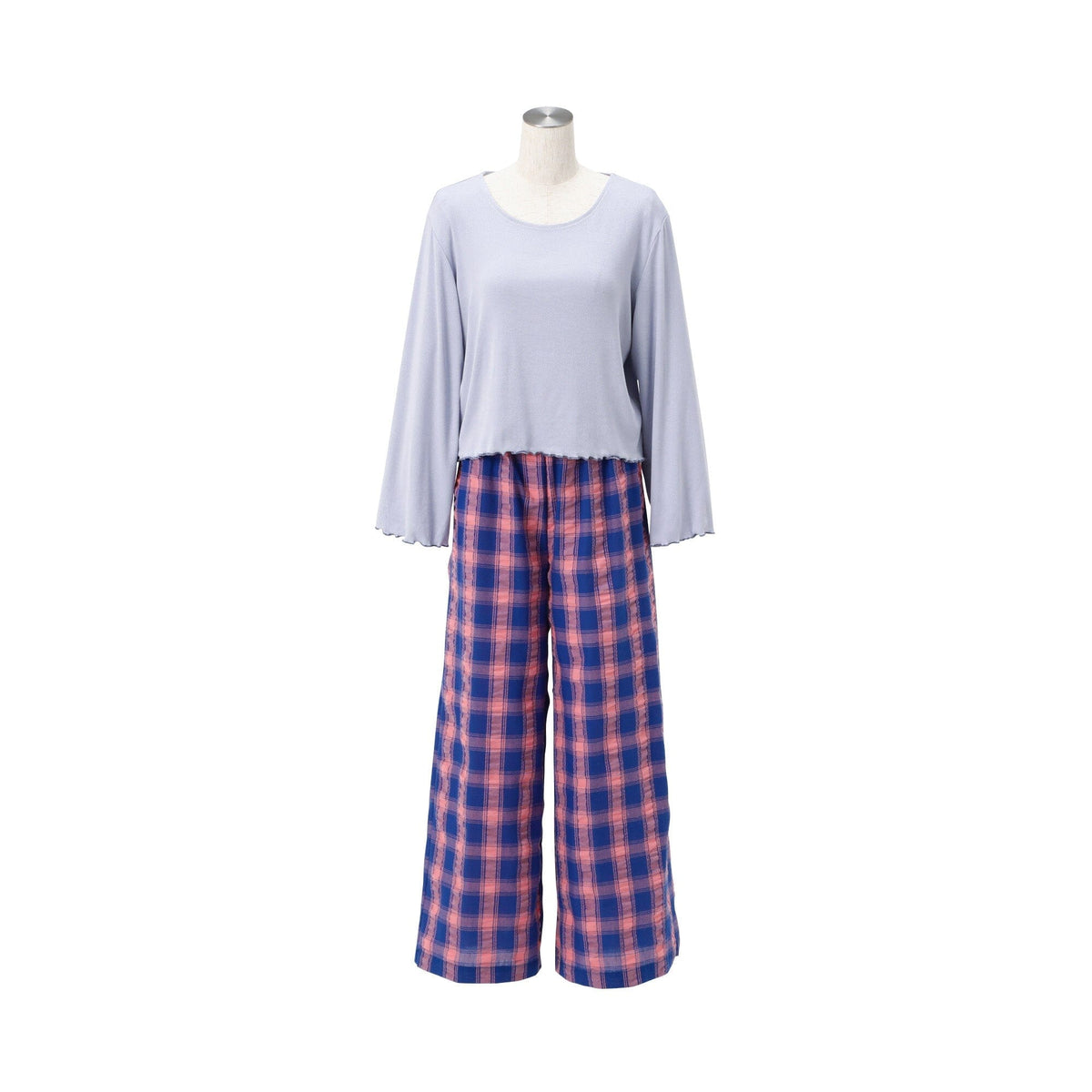 Check Pattern Roomwear Blue