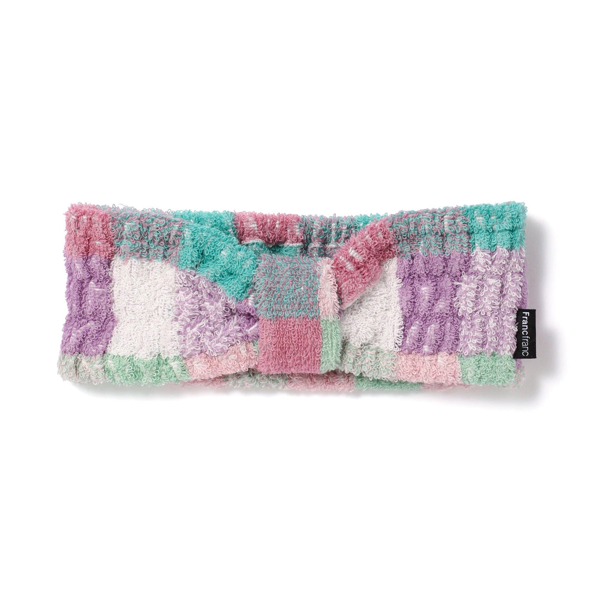 Antibacterial And Deodorant Mixed Check Hair Band Green
